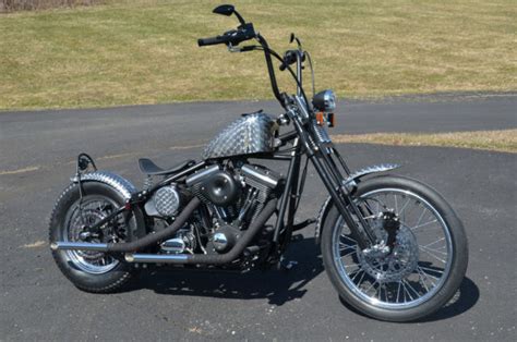 Naked American Classic Motors ACM Harley Evo 80 Powered Softail Bobber