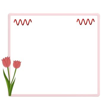 Tulip Border Frame PNG Transparent Images Free Download | Vector Files ...