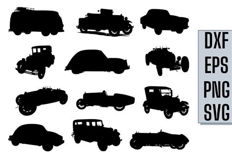 Classic Car Silhouette Graphic by BigBosss · Creative Fabrica