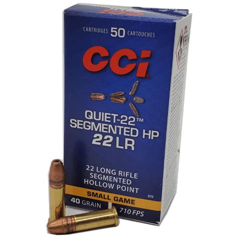 Long Rifle Cci Quiet Gr Segmented Hp Rd Box