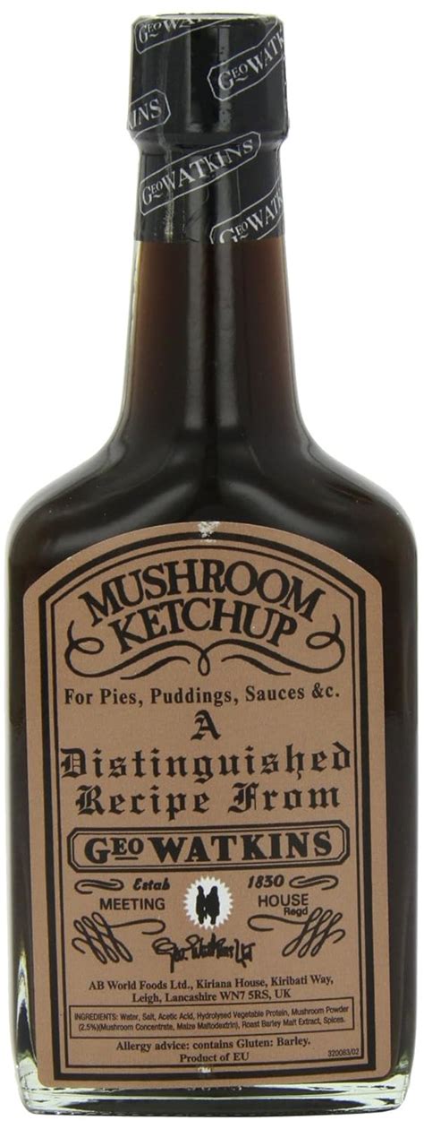 Amazon Geo Watkins Mushroom Ketchup 190 Ml Pack Of 4 Grocery