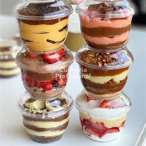 Aprende A Hacer Postres En Vaso Para Vender Haga Clic En La Imagen Potes De Doces Bolo De