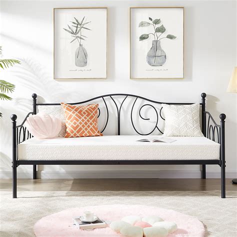 17 Stories Korecky Twin Size Daybed Frame Metal Daybed Frame With