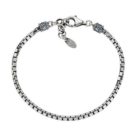 Bracciale Catena Box Lucida Amen Argento 925 Vendita Online Su HOLYART