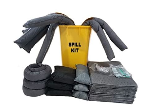 Technospill Universal Spill Kit Wheel Trolley Bin 50 Liter Absorb Both