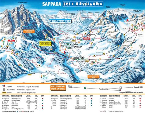 Mappa Impianti E Cartina Delle Piste Skirama Sappada Sappada