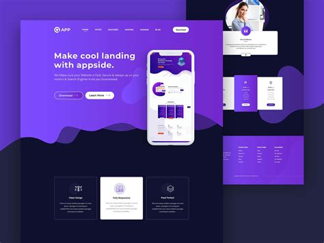 App Landing Page With Element Pack Pro App Landing Page Landing Page