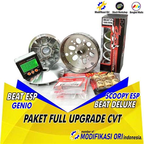 PAKET UPGRADE CVT GENIO ALL NEW BEAT 2020 PAKET FULL PULLEY SET MANGKOK