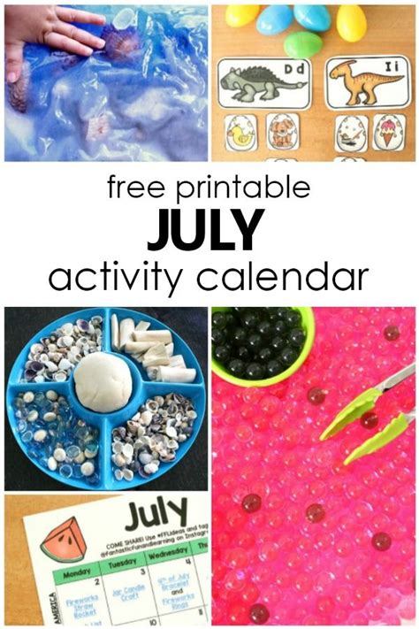 July Preschool Activities And Fun Things To Do With Kids Summer