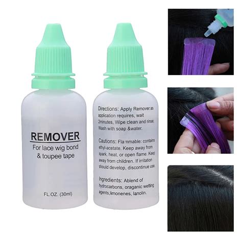 New 2 Bottles Hair Extension Remover 30ml Wigs Glue Adhesive Remover For Lace Wig Release Tape