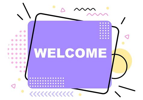 Welcome Vector Illustration 2416925 Vector Art At Vecteezy