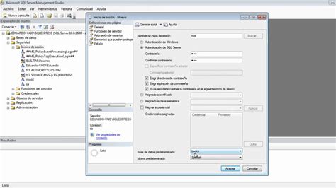 Creación De Usuarios En Sql Server