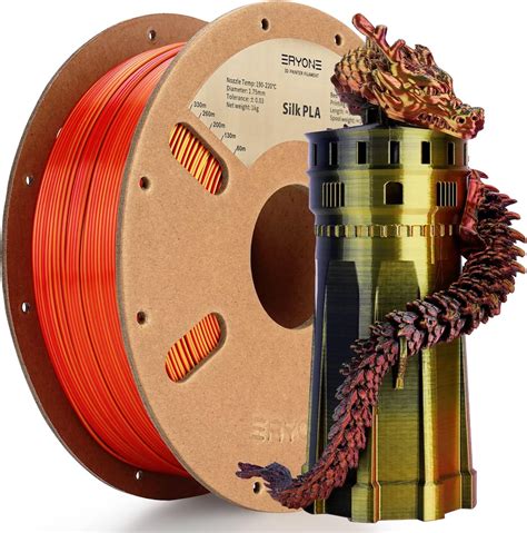 Eryone Silk Tri Color Coextrusion Pla Filament D Printer Mm