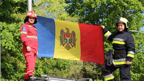 Cum a fost marcată Ziua Drapelului de Stat la sediul IGSU al MAI