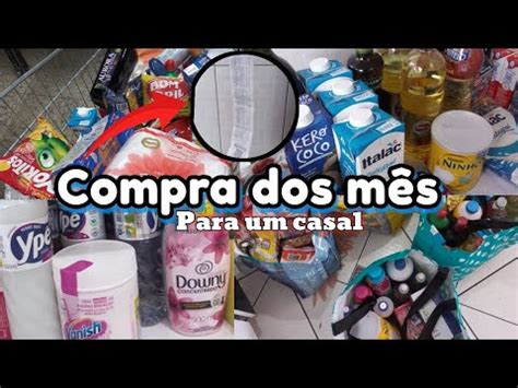 NOSSA COMPRA DO MÊS PARA UM CASAL I tudo caríssimo YouTube