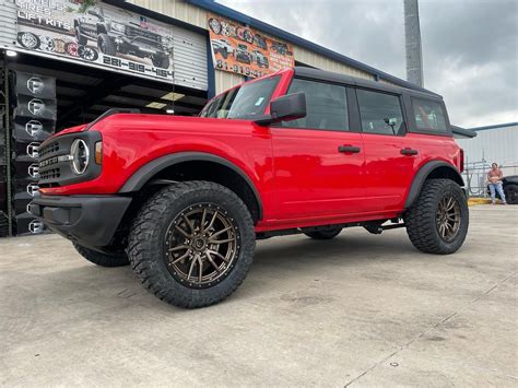 Ford Bronco Red Fuel Off Road Rebel D Wheel Front