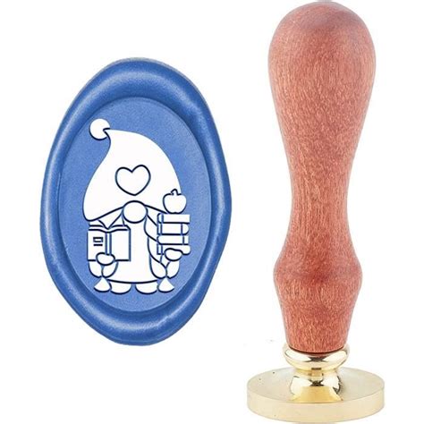 20 30mm Sceau de Cire Tampon Motif Nain Têtes Ovales Cachet de Cire