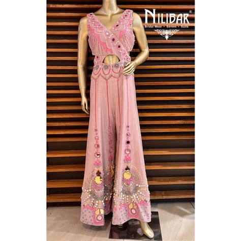 Flamingo Pink Semi Silk Jumpsuit