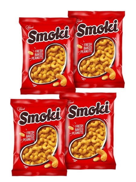 Smoki с арахисом 50 гр 4 упаковки флипсов по 50 г. ,производство Сербия ...