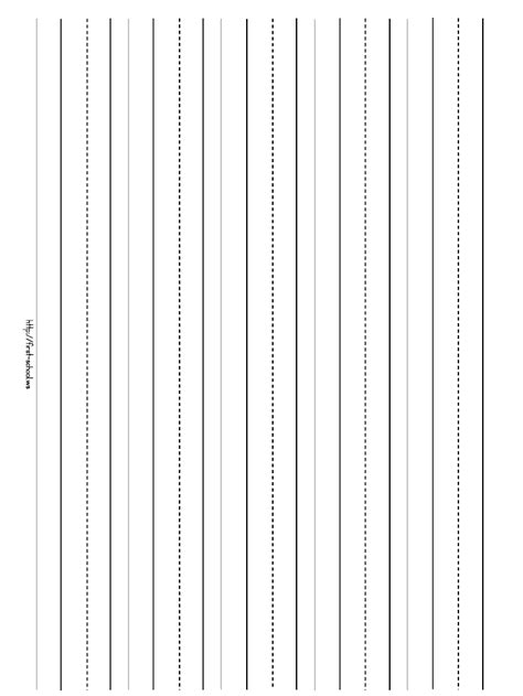 Lined Paper Printable Kindergarten