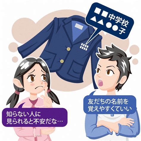 制服の名札、どうする プライバシー保護か、円滑な交流か 刺しゅう廃止／胸ポケットに工夫 毎日新聞