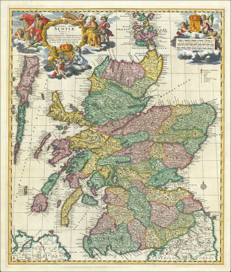 Giclée Prints Scotland Prints Old Scottish maps Scottish Old Maps ...