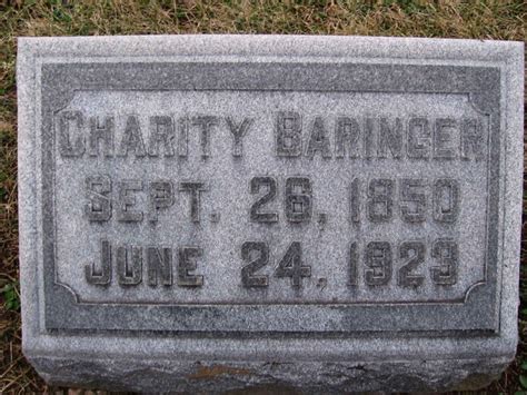 Charity Povenmire Baringer 1850 1923 Memorial Find A Grave