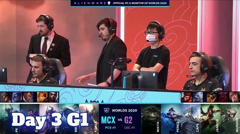 MCX Vs G2 Day 3 Group A S10 LoL Worlds 2020 Machi Esports Vs G2