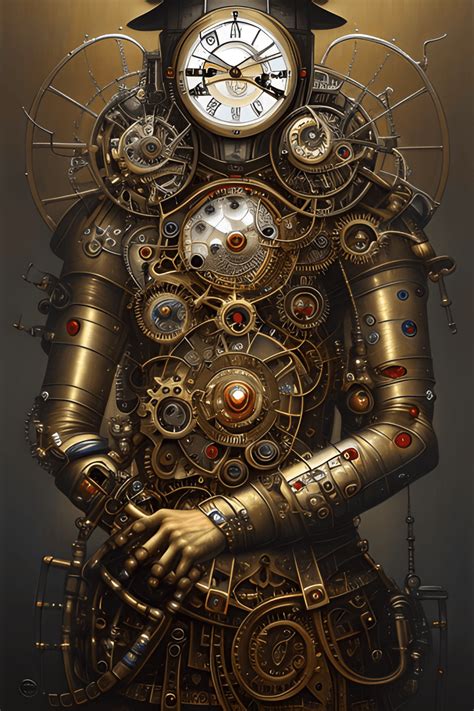 Hyperdetailed Mondrian Samurai Steampunk Graphic By Tomasz Creative