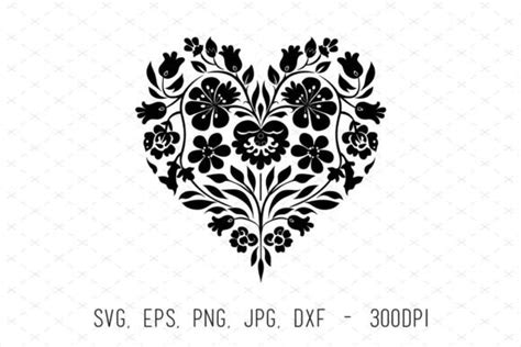 Vector Heart Stencil Ornament Cut File Graphic By Artcursor · Creative
