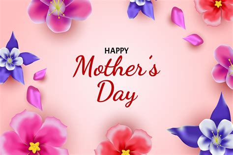 Happy Mother Day Background Flower Graphic By Triplethreegraphic