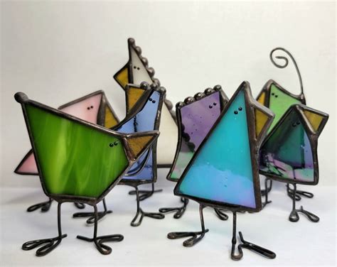 Chicks For Sale Stained Glass Scrap Birdies Etsy