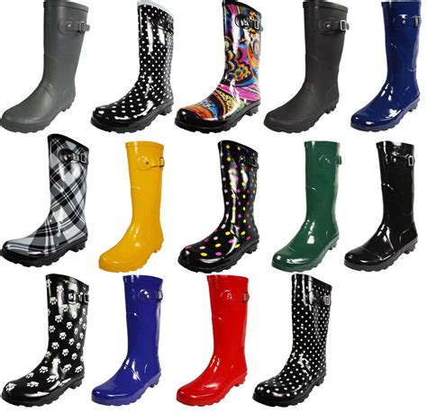 New Norty Women Low Ankle Rain Boots Rubber Snow Rainboot Garden Shoe Bootie Ebay