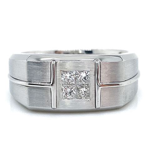 square top diamond ring