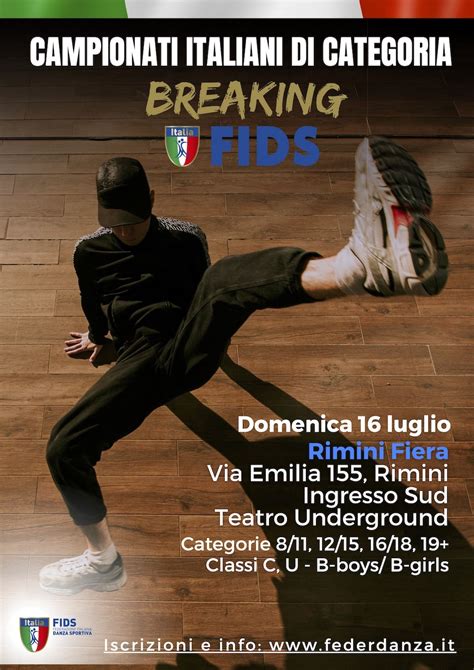 Campionato Italiano Di Categoria Breaking FIDS 5 6 7 And8 Dance