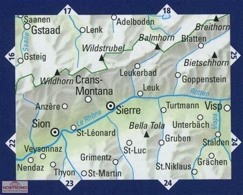 Crans Montana 32 Carte De Randonnée Kummerlyfrey Nostromoweb