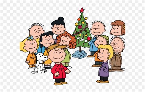 Winter Clipart Peanuts - Charlie Brown Christmas Gang - Png Download (#4065011) - PinClipart