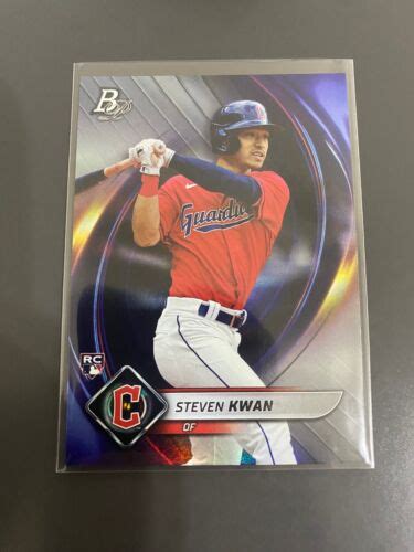 Bowman Platinum Steven Kwan Cleveland Guardians Rc Ebay