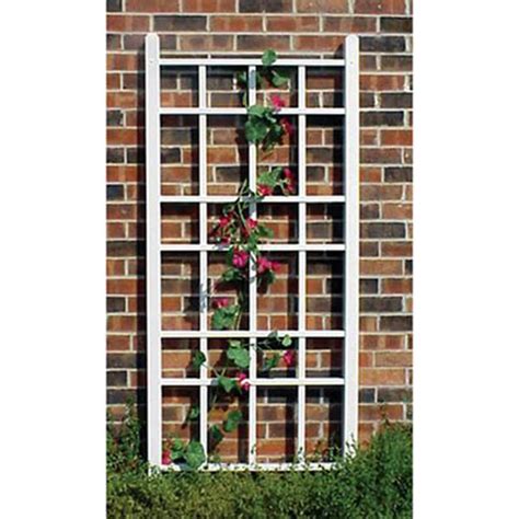 Shop Dura Trel In W X In H White Garden Trellis At Lowes