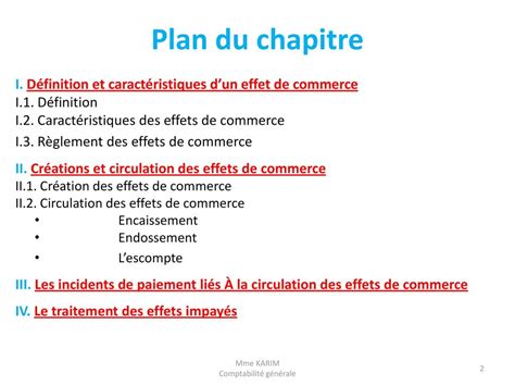 Les Effets De Commerce Comptabilit Cours