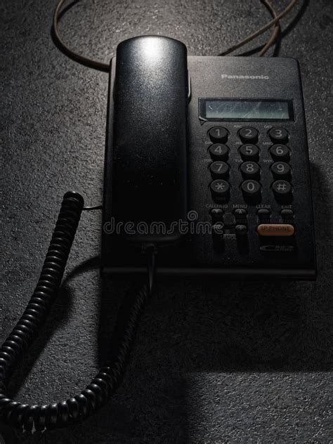 Landline Phone with Caller Id Telephone Supplied by BSNL Stock Image ...