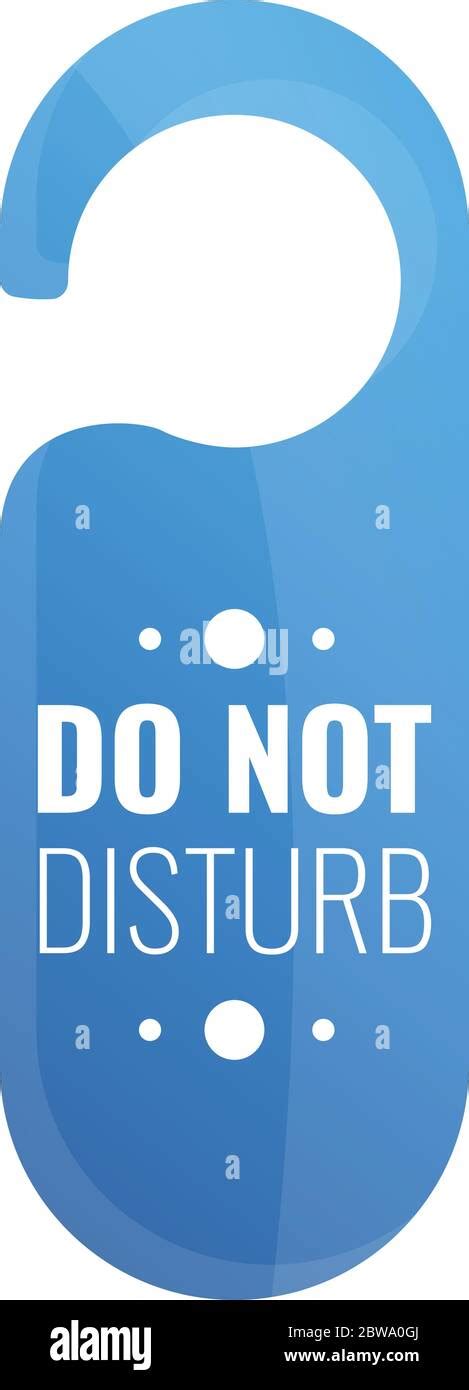 Do Not Disturb Door Tag Icon Cartoon Of Do Not Disturb Door Tag Vector