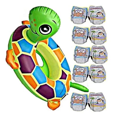 Salvavidas Inflable Andadera Beb Tortuga Pa Al Acu Tico Meses