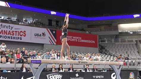 Brooke Pierson Balance Beam 2024 Xfinity U S Championships Women Session 1 Day 1 Youtube