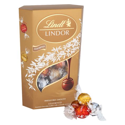 Lindt Lindor Assorted Chocolate Truffles Box 337g Snacks Fast