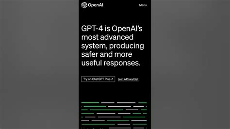 Chat Gpt 4 First Look Chatgpt Openai Chatgpt4 Youtube