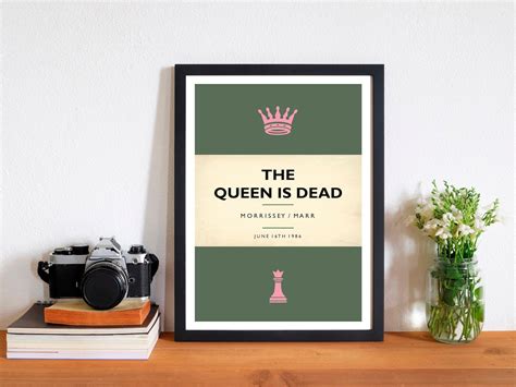 The Queen Is Dead Poster Music Wall Art Band Poster | Etsy