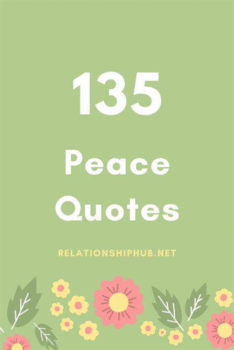 135 Peace Quotes That Will Give Your Mind Calm Relationship Hub