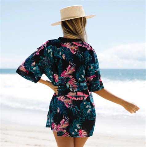 Short Sleeve Beach Cover Ups Bikini