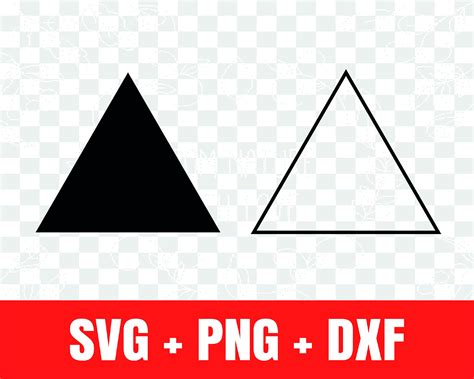 Triangle Svg Triangle Silhouette Svg Triangle Outline Svg - Etsy